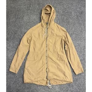 Eddie Bauer Women’s Medium Brown Hooded Drawstring Parka Jacket Outdoor